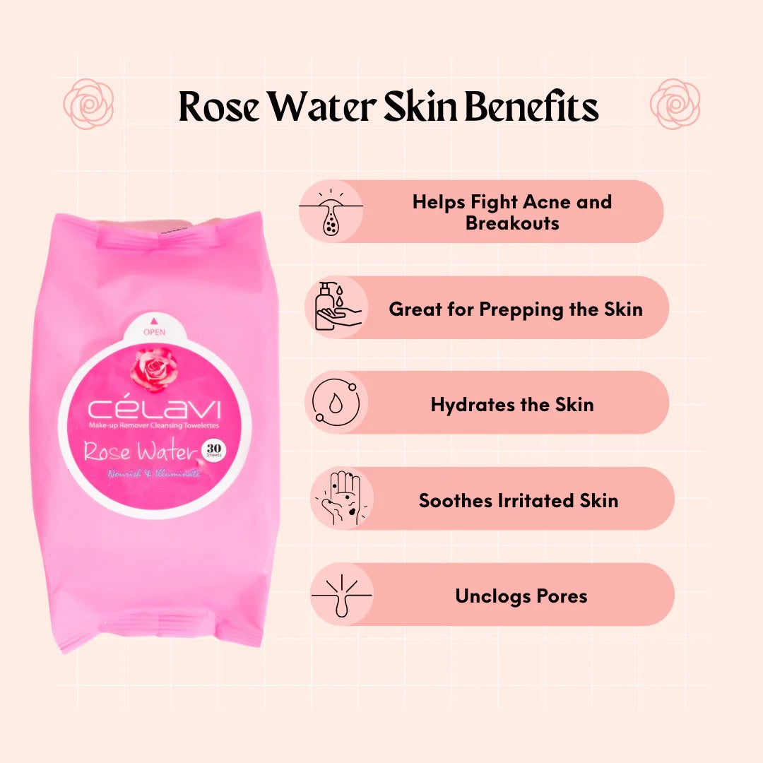 LINGETTES À L'EAU DE ROSE🌹💧
