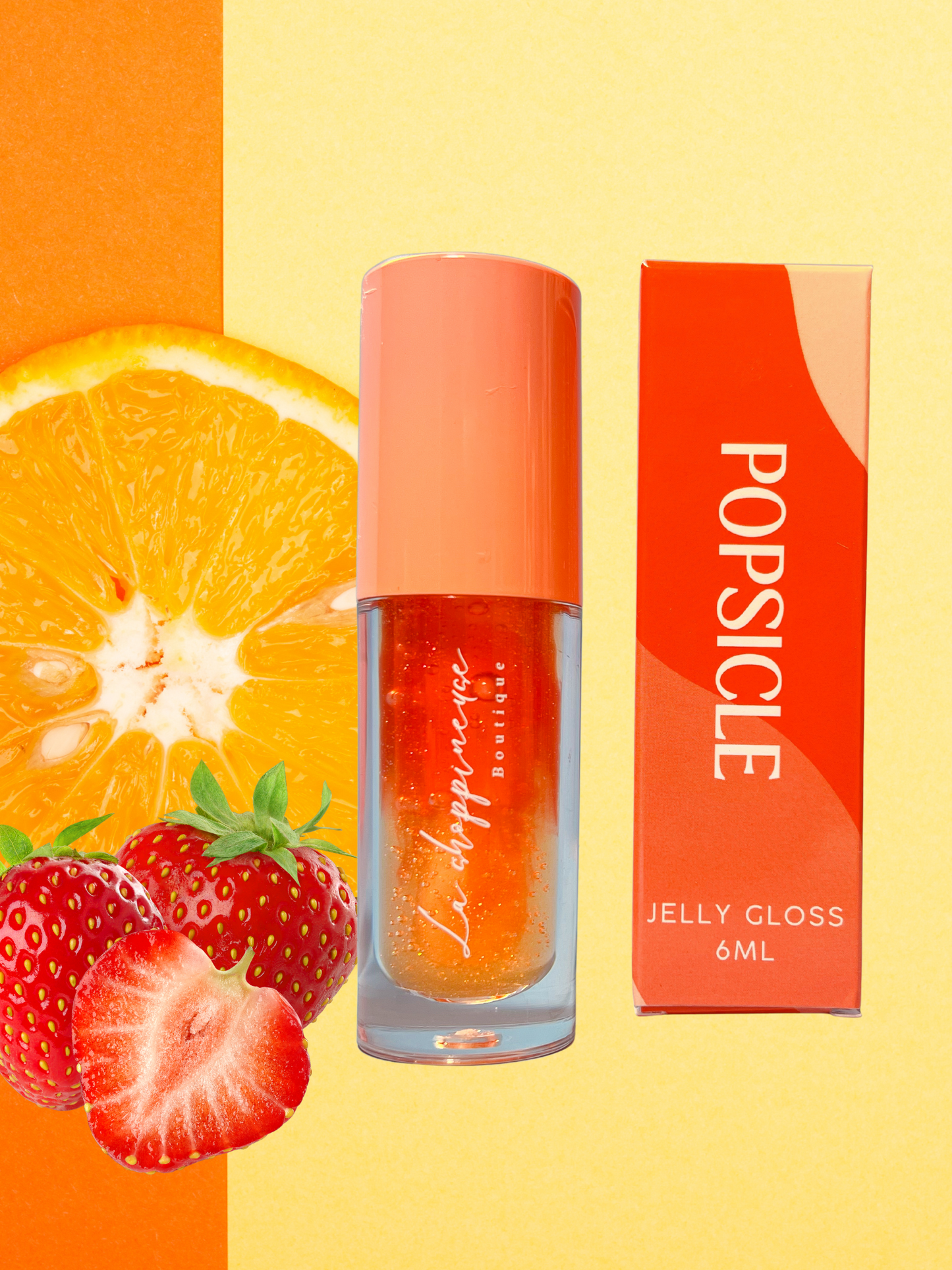 Glace glacée 🍊🍓 - Gelée brillante