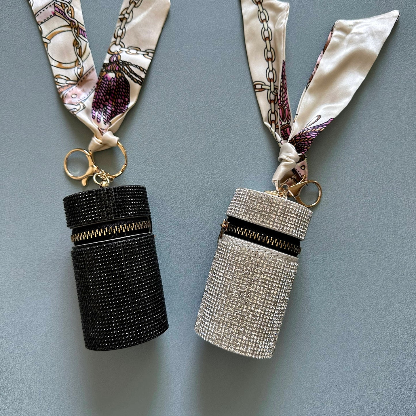 Luxury Bling Mini Rhinestone Pouch, Keychain, Bag Pendant, Lipstick holder, Coin Purse