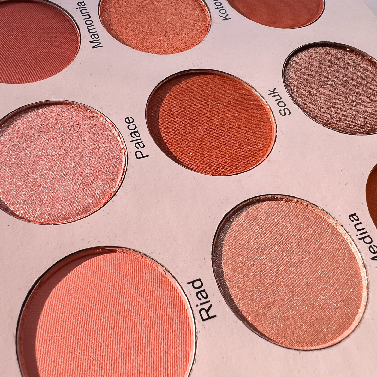 Palette de fards à paupières Marrakech