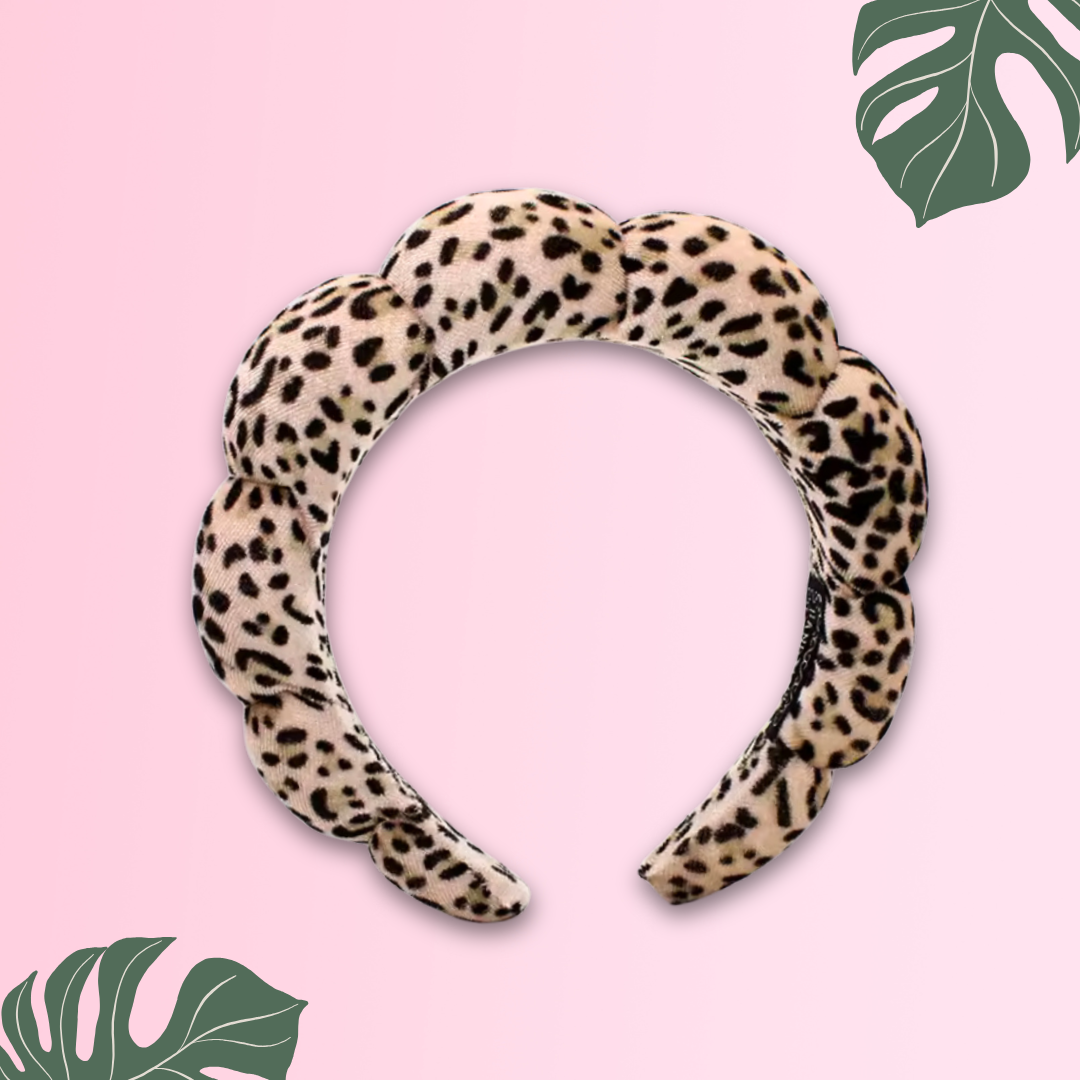 Leopard Print Velvet Headband