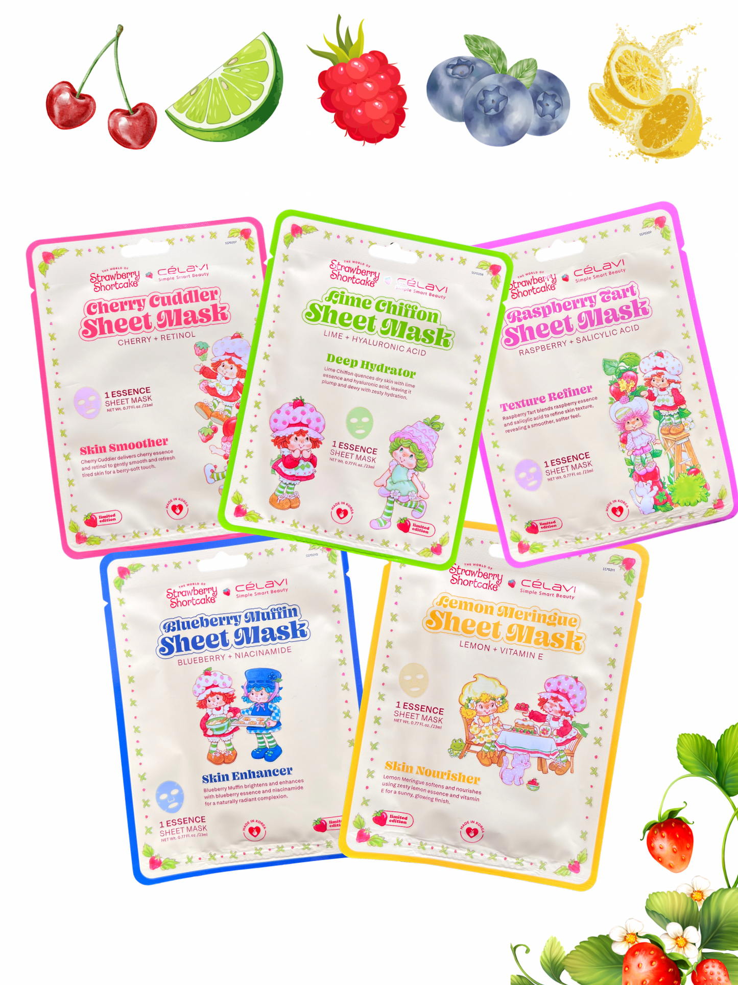 Strawberry land face Mask