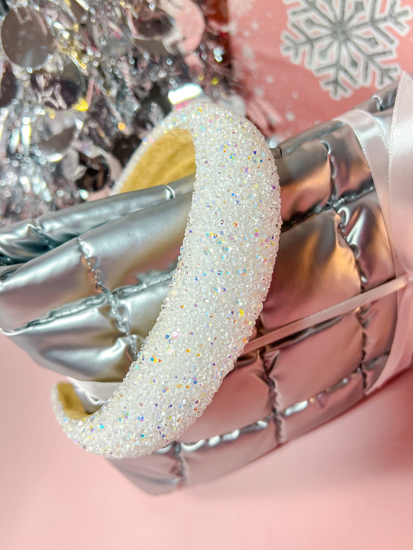 Rhinestone and pearl hair band