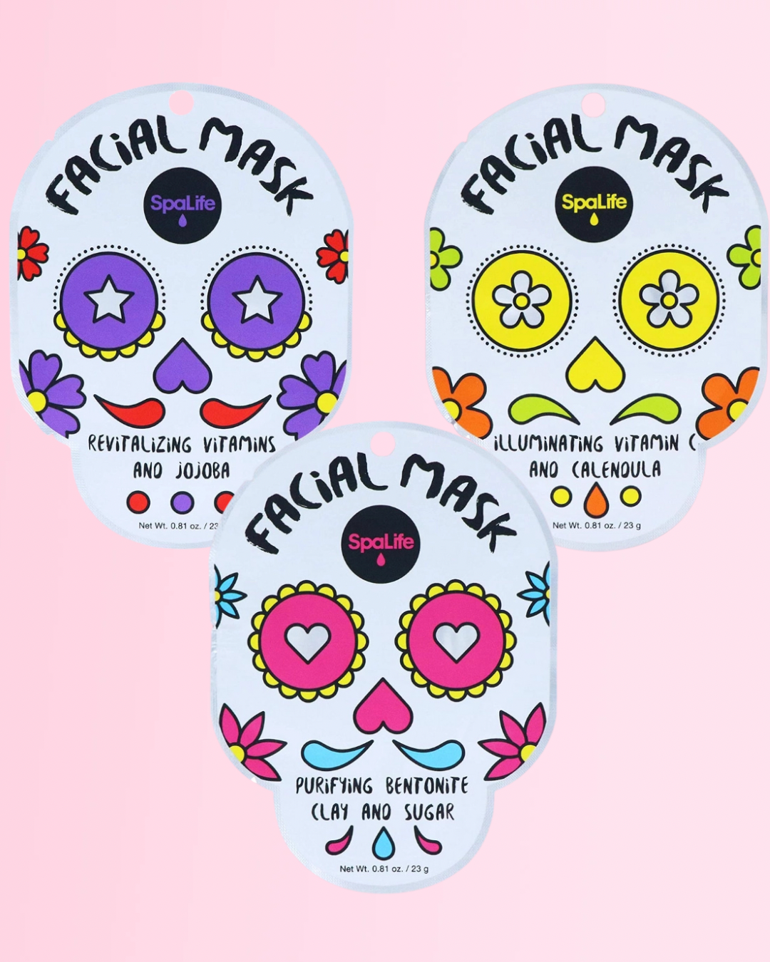 Halloween Dia De Muertos Inspired Skincare Sheet Mask