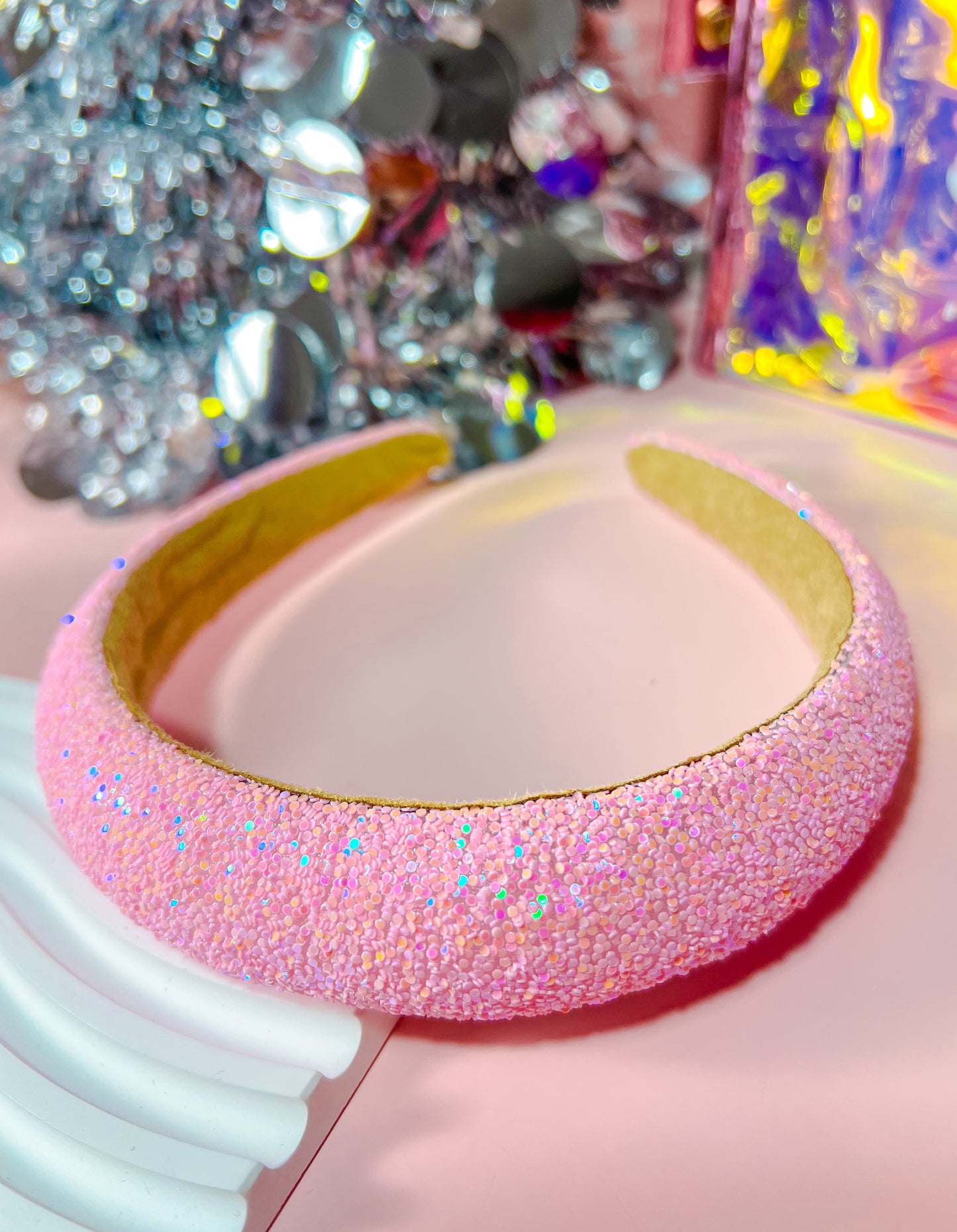 Rhinestone and pearl hair band