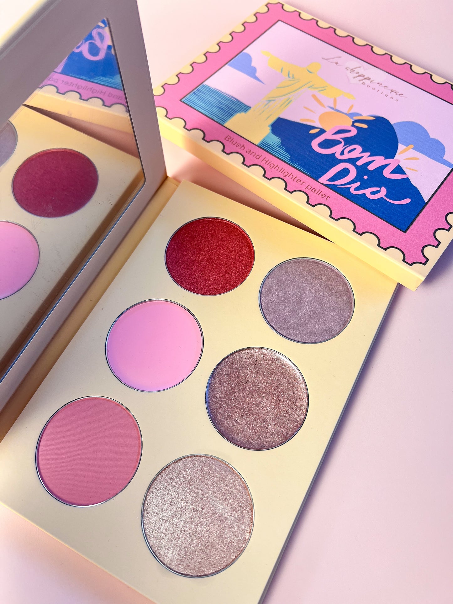 Palette de blush et d'illuminateur Bom Dia