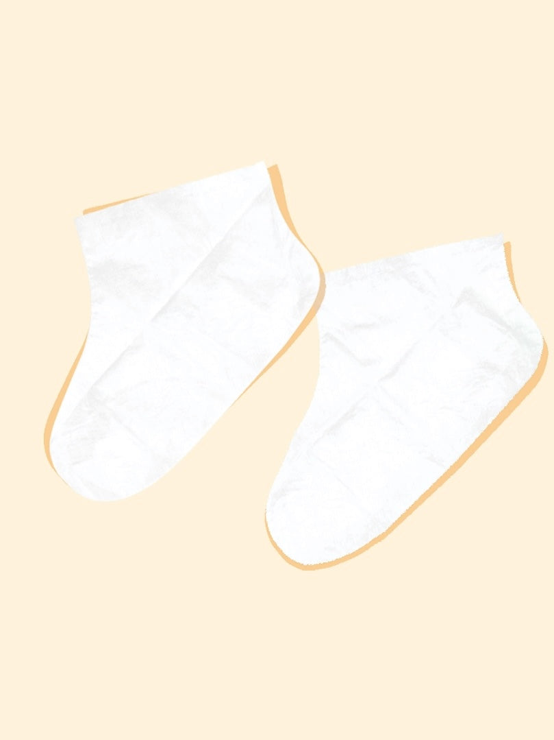 Chaussettes exfoliantes pour les pieds – Eucalyptus & coquille de noix