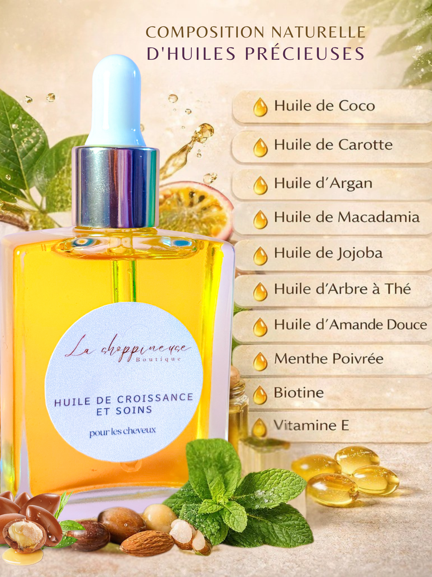 Hair Growth & Nourishing Oil – Honey | 50 mL