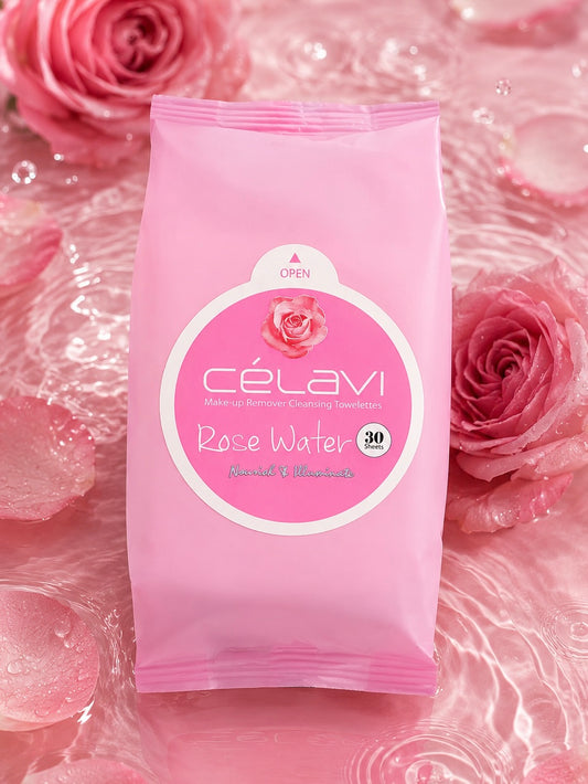 Rose Water Makeup Wipes (30 Sheets)