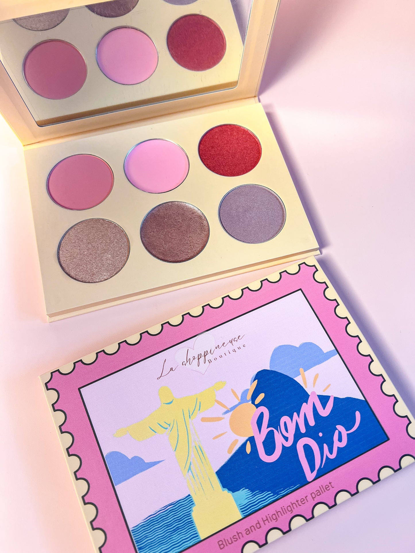 Palette de blush et d'illuminateur Bom Dia