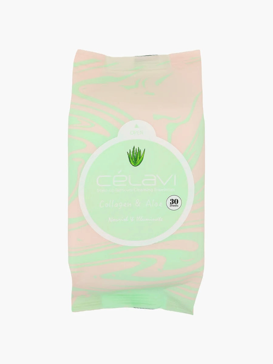 Collagen & Aloe Makeup Wipes (30 Sheets)