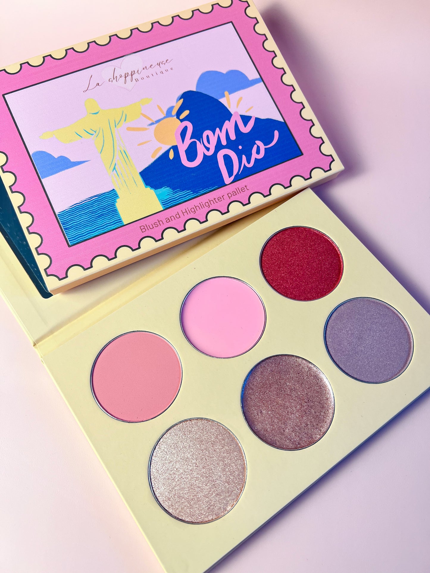 Palette de blush et d'illuminateur Bom Dia