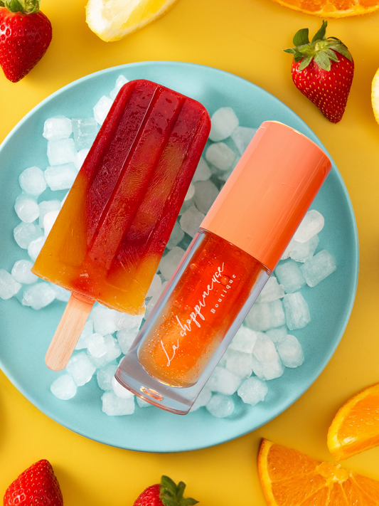 Glace glacée 🍊🍓 - Gelée brillante
