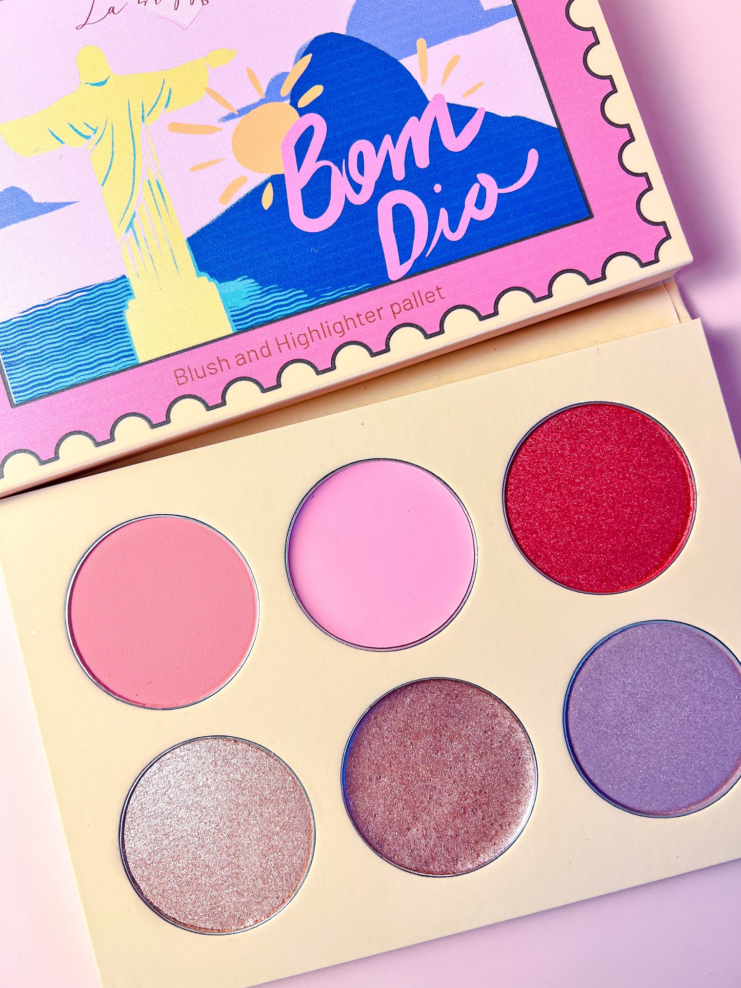 Palette de blush et d'illuminateur Bom Dia