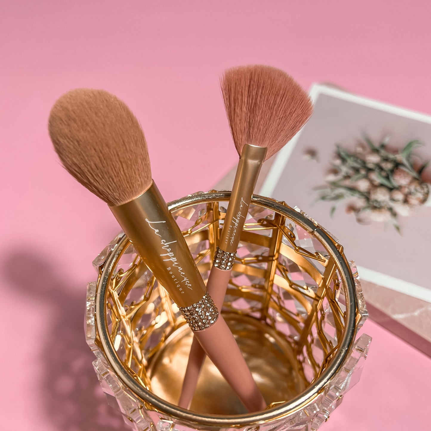 Rose Gold makeup brushes 1, 2 or 5 pcs set