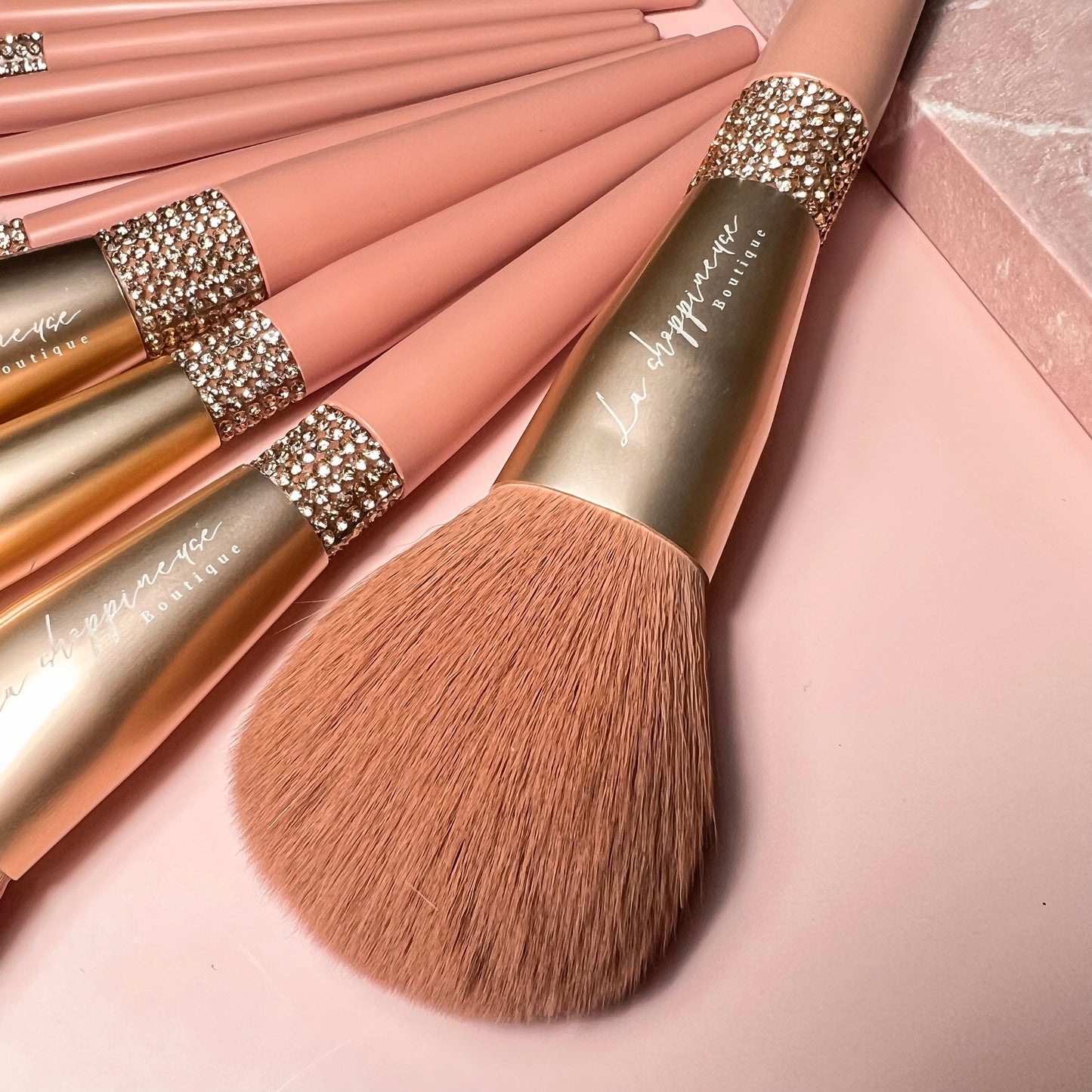 Rose Gold makeup brushes 1, 2 or 5 pcs set