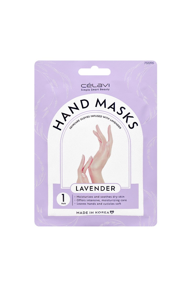 Masques pour les mains à la lavande