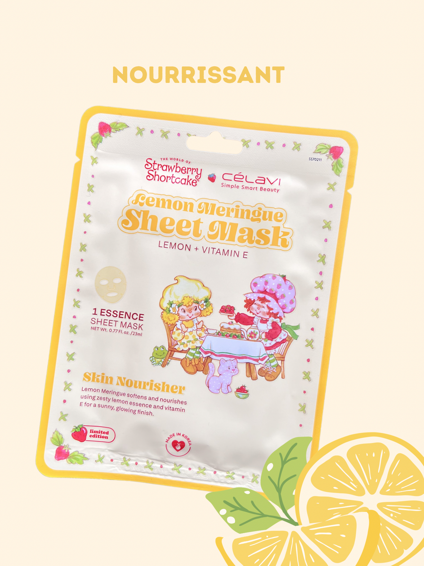 Strawberry land face Mask